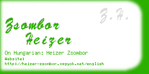 zsombor heizer business card